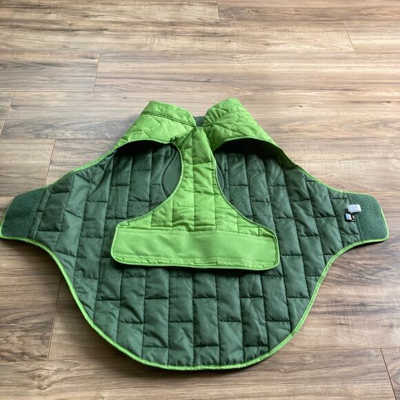 Kurgo Dog Jacket Vest XL Green Reversible Quilted Winter Coat Water Resistant - Picture 4 of 8